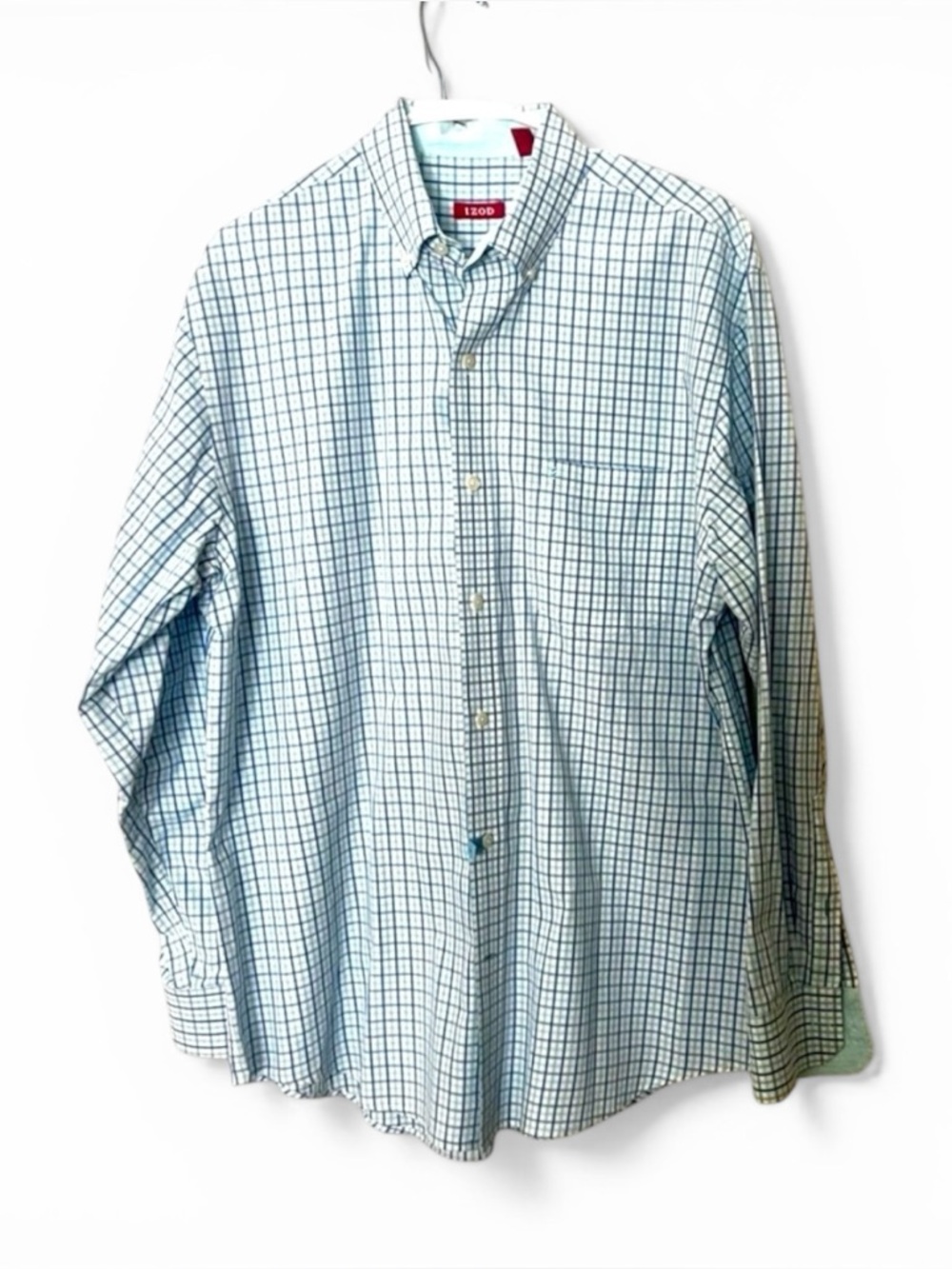 Men’s Izod Blue Casual Button Down Shirt